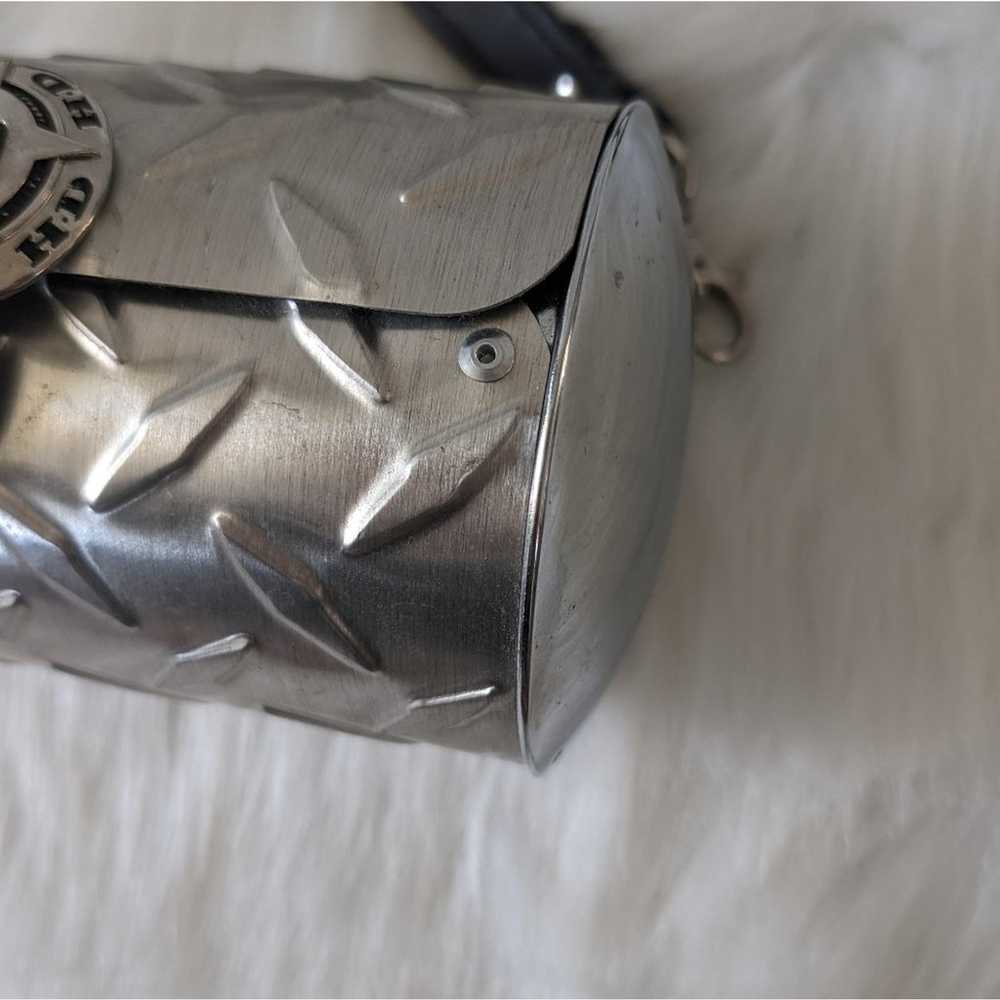 RARE Harley Davidson Chrome Metal Hand Made Bag P… - image 5