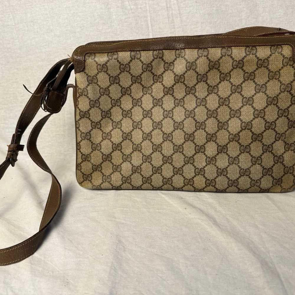 Vtg 80s GUCCI Classic GG Monogram Ophidia 3 Compa… - image 8