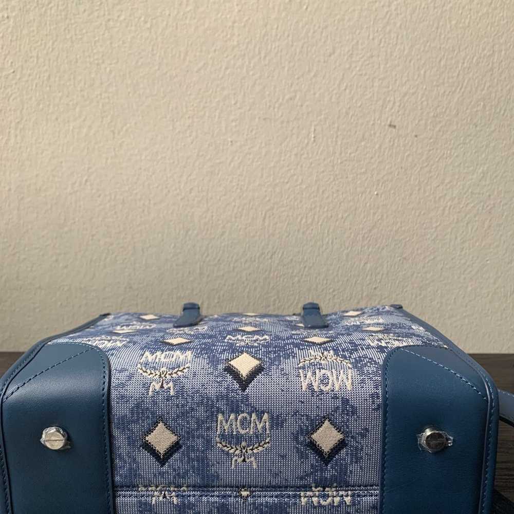 MCM SMALL VINTAGE TOTE JACQUARD - image 7