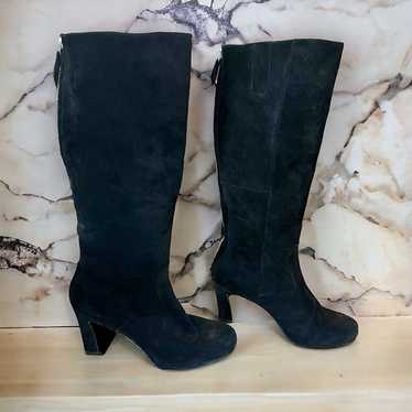 Nine West Suede Women’s Size 9.5 Boots Black Tall… - image 1