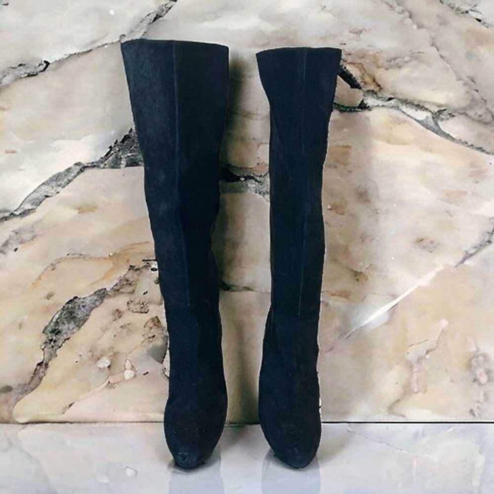 Nine West Suede Women’s Size 9.5 Boots Black Tall… - image 2