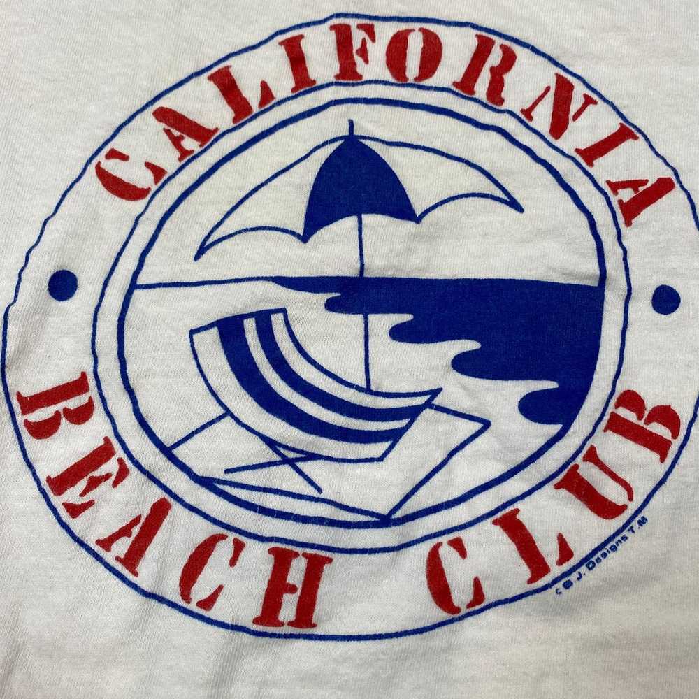Vintage Vintage California Beach Club Single Stit… - image 2