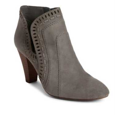 Vince Camuto gray suede heeled boots