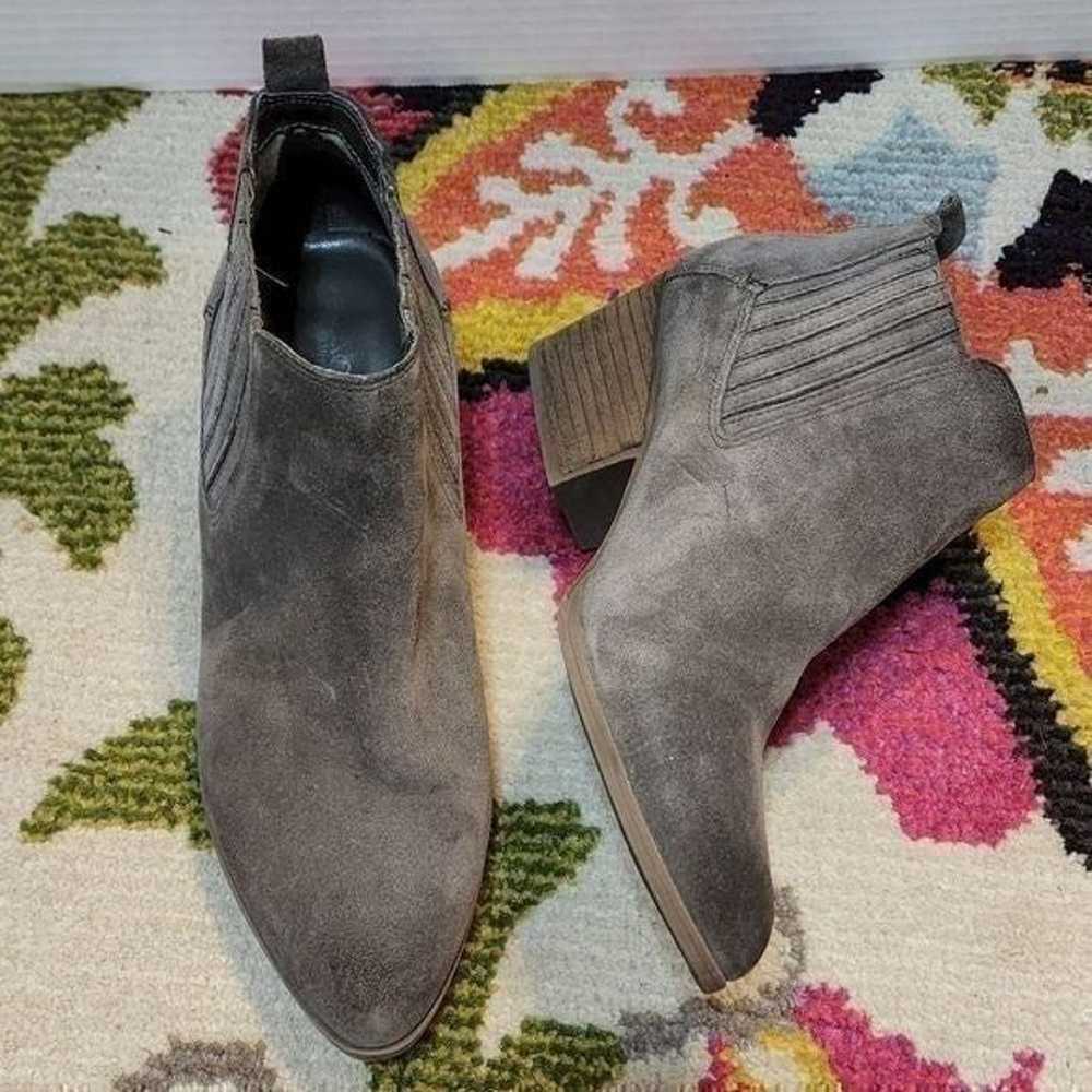 Crown vintage suede leather booties size 9 - image 1