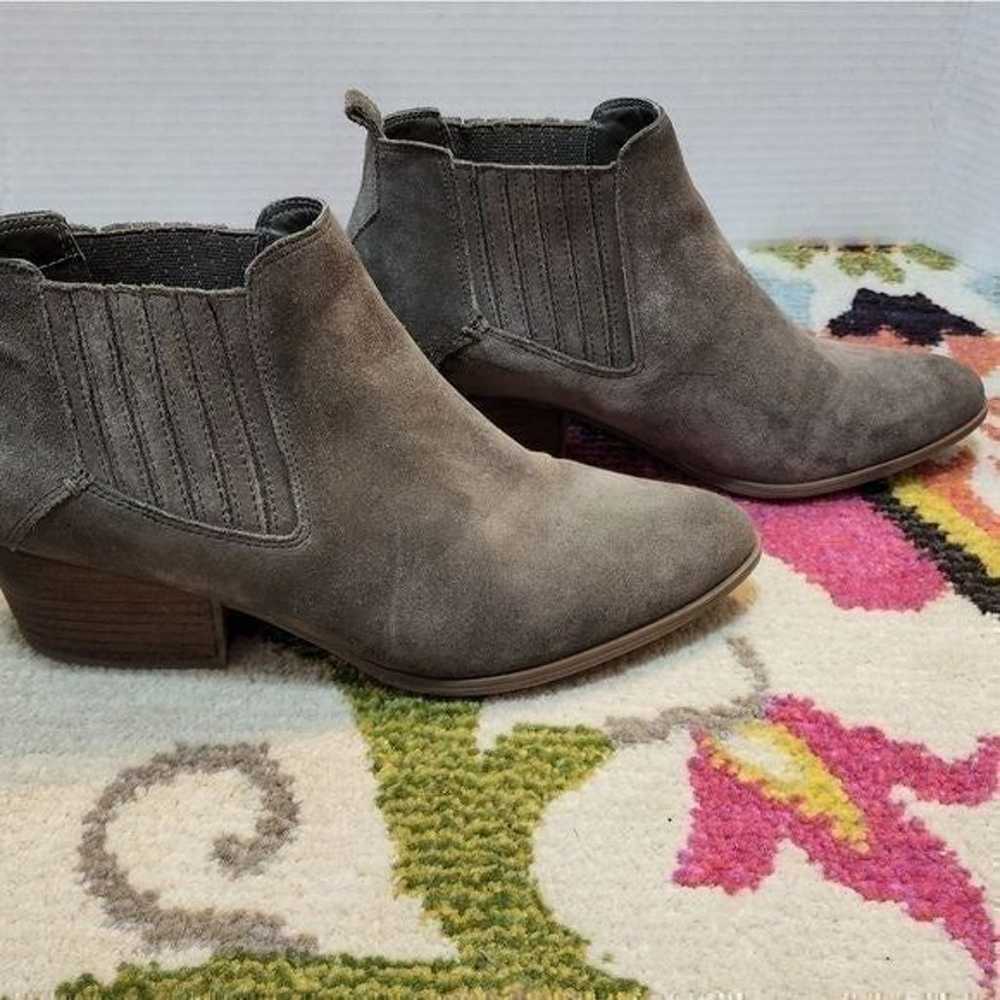 Crown vintage suede leather booties size 9 - image 4