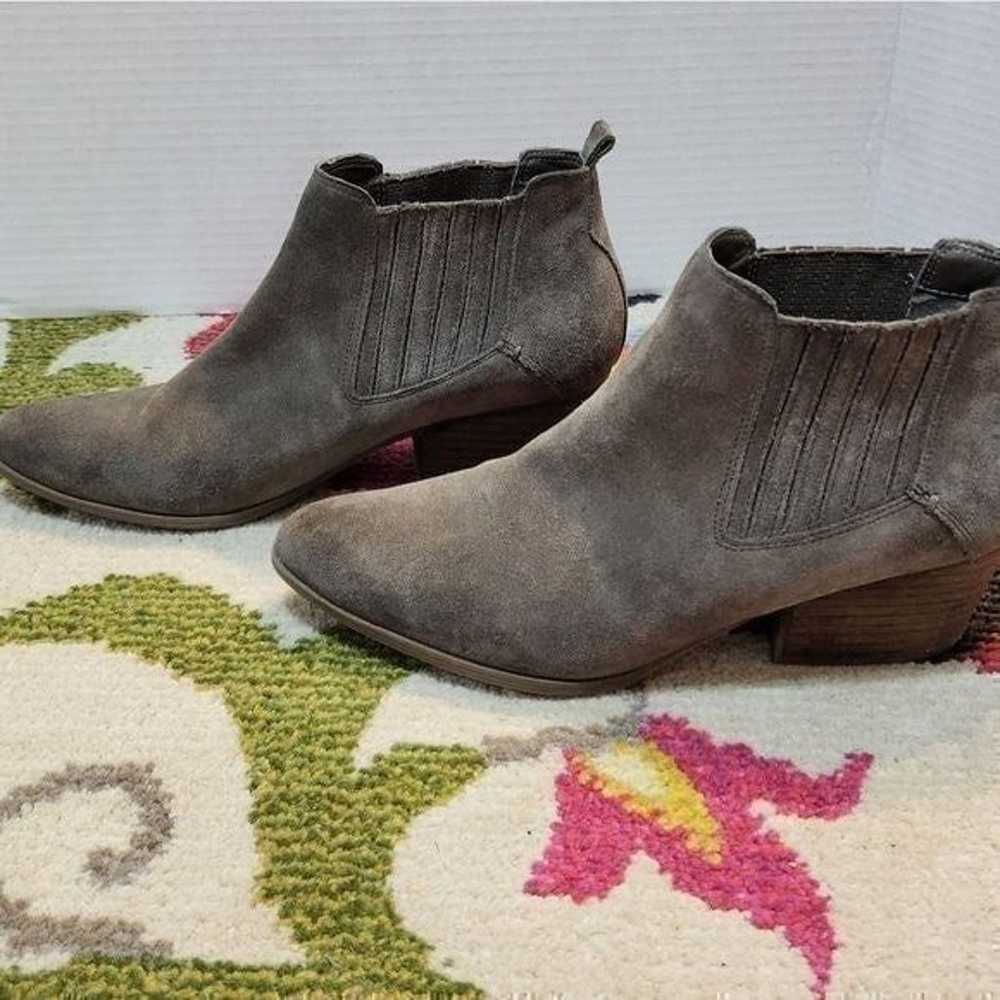 Crown vintage suede leather booties size 9 - image 7
