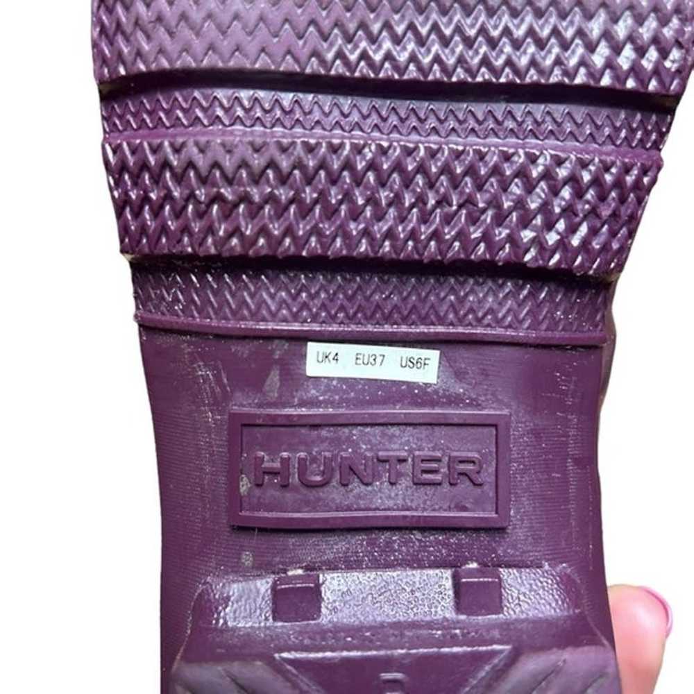 Hunter Original Women's Tall Gloss Purple Rain Bo… - image 10