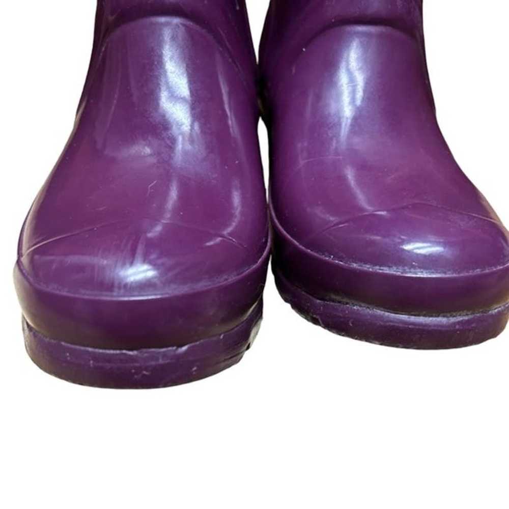 Hunter Original Women's Tall Gloss Purple Rain Bo… - image 7