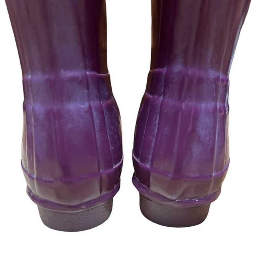 Hunter Original Women's Tall Gloss Purple Rain Bo… - image 8