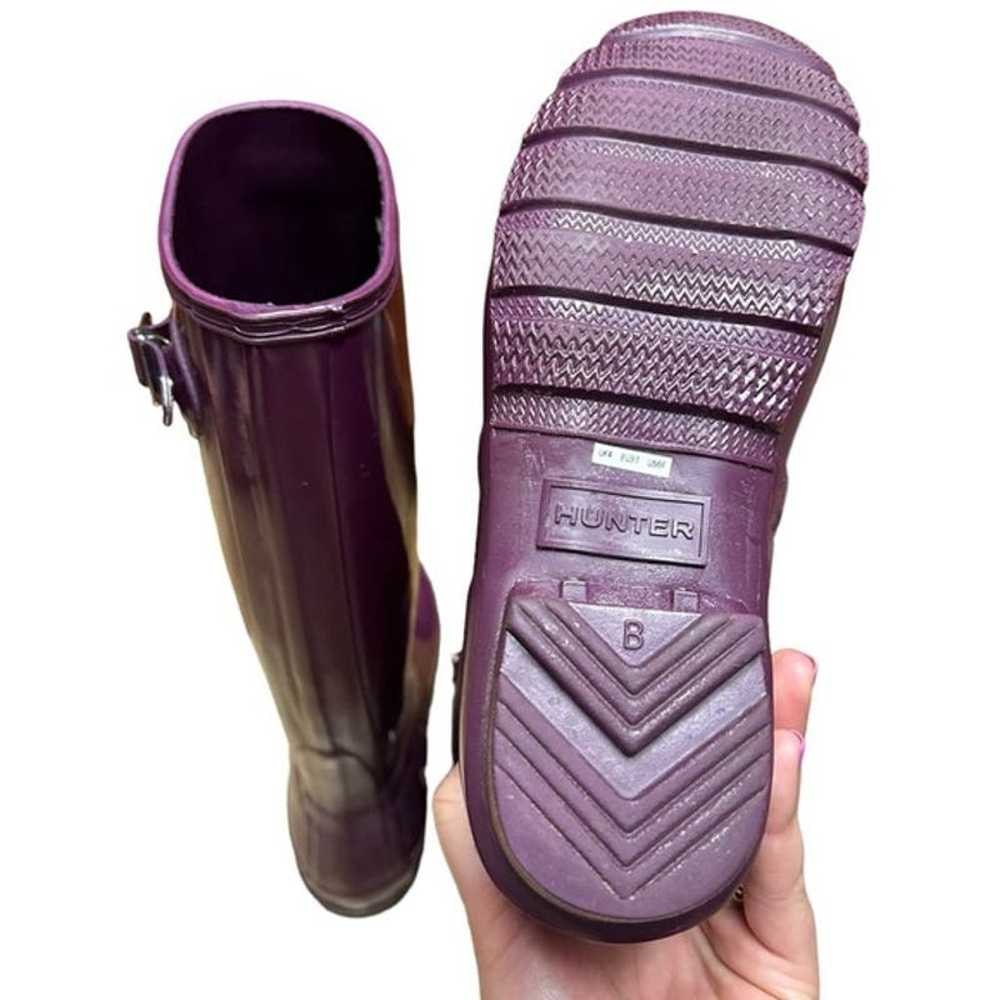 Hunter Original Women's Tall Gloss Purple Rain Bo… - image 9