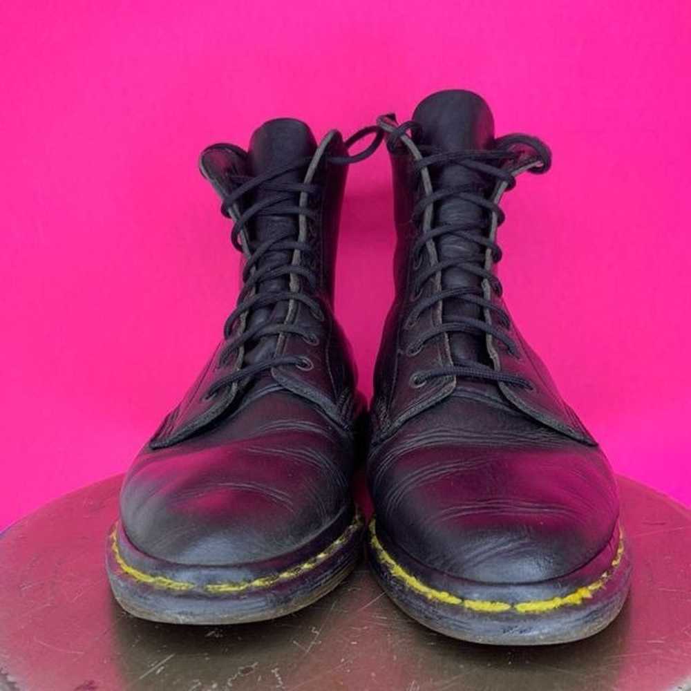 Dr. Martens Black Leather Pointy Toe Lace Up Boot… - image 2