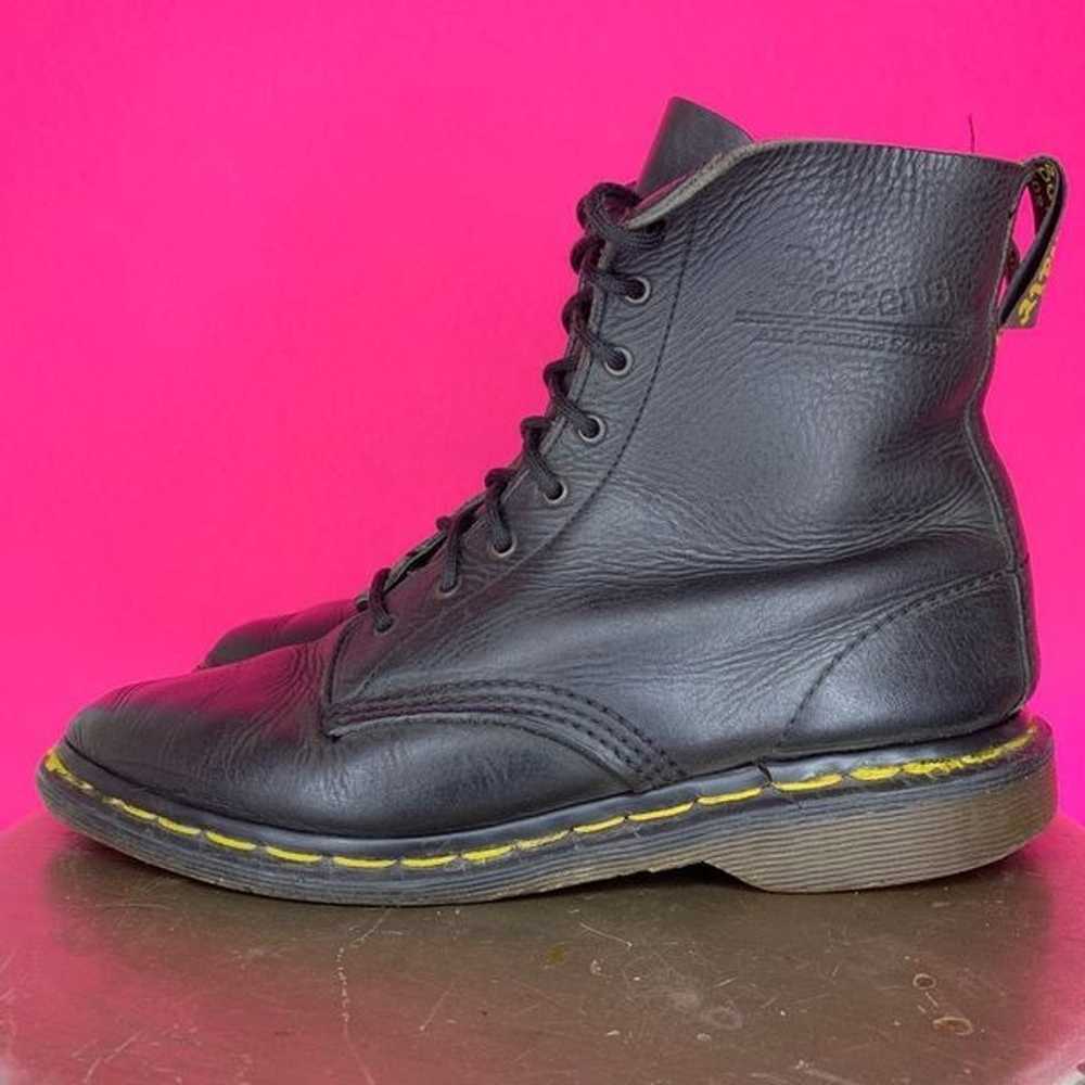 Dr. Martens Black Leather Pointy Toe Lace Up Boot… - image 3
