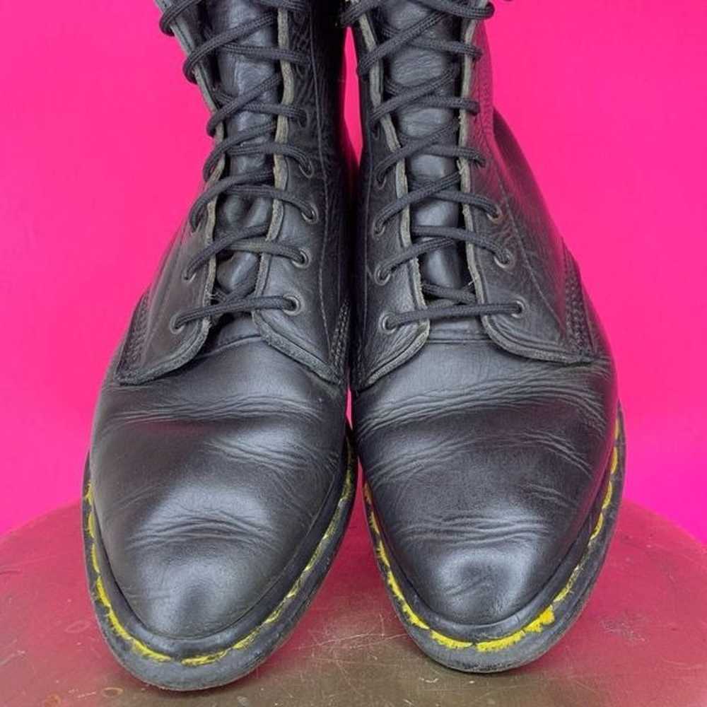 Dr. Martens Black Leather Pointy Toe Lace Up Boot… - image 7