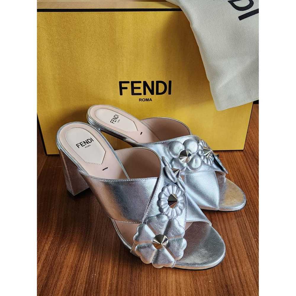 Fendi Leather sandal - image 8