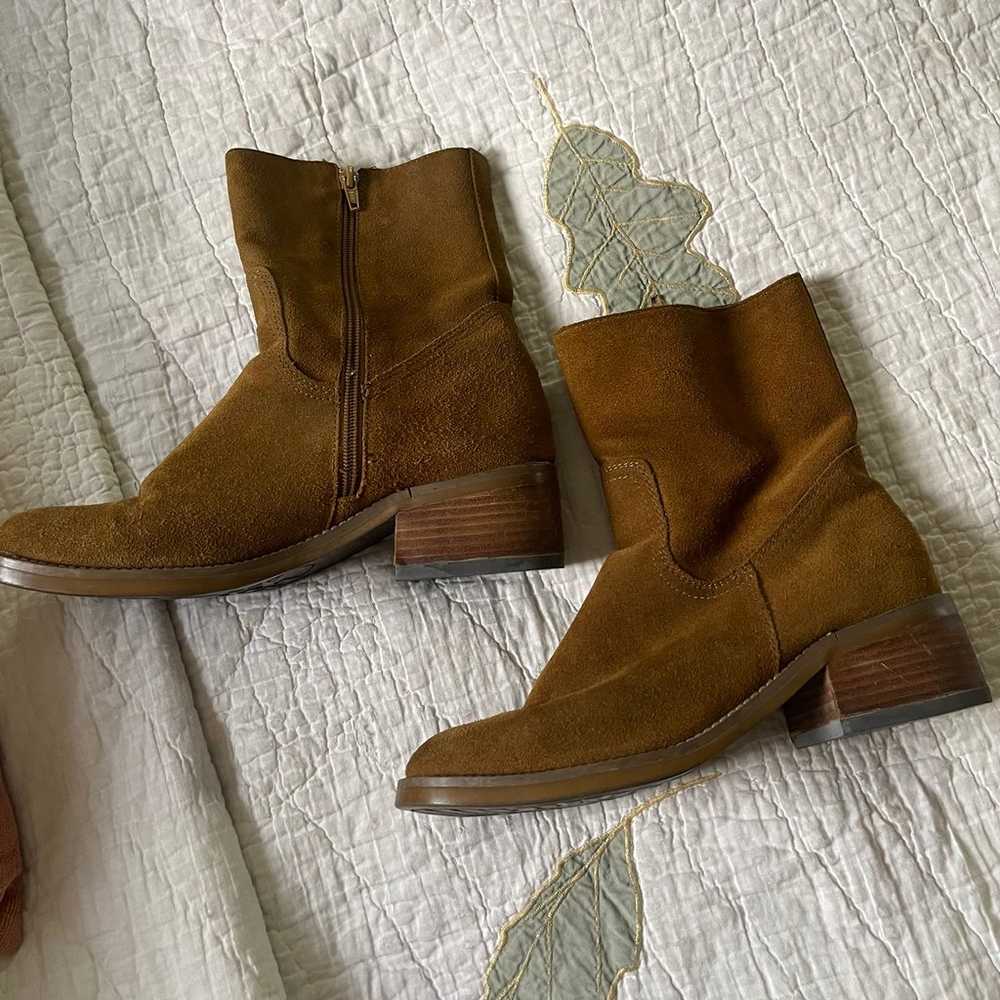 Vintage Y2K No Boundaries leather ankle boots - image 1