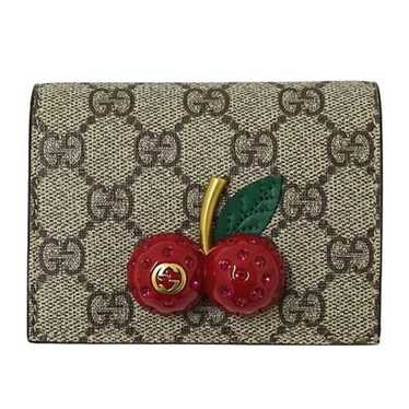 Gucci Gucci Women's Wallet Bi-fold Cherry GG Supr… - image 1