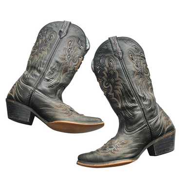 Laredo Wild Angel Black and Tan Cowgirl Boots 521… - image 1