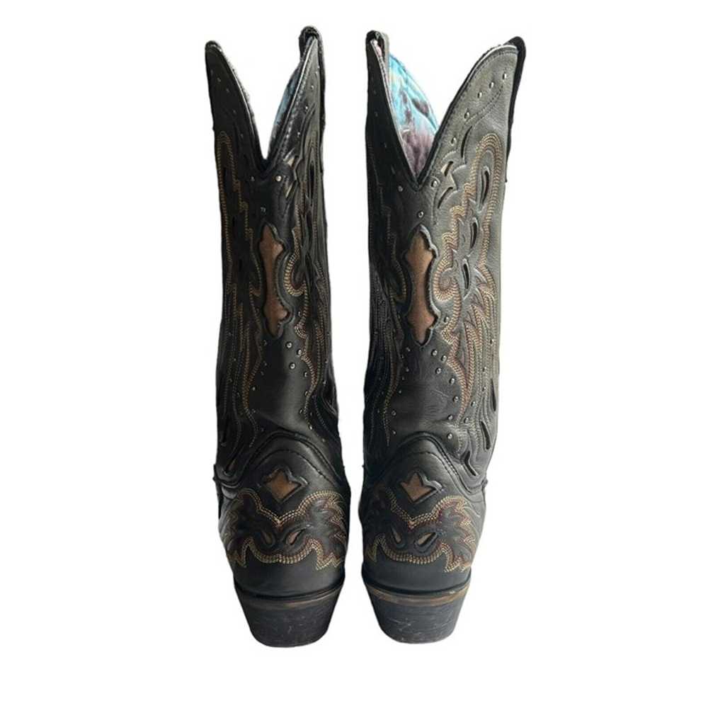Laredo Wild Angel Black and Tan Cowgirl Boots 521… - image 9