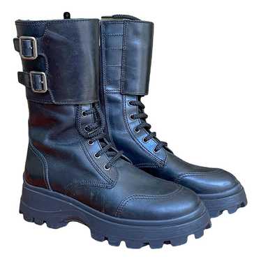 Miu Miu Leather biker boots