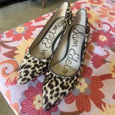 Sam Edelman leopard print low heels