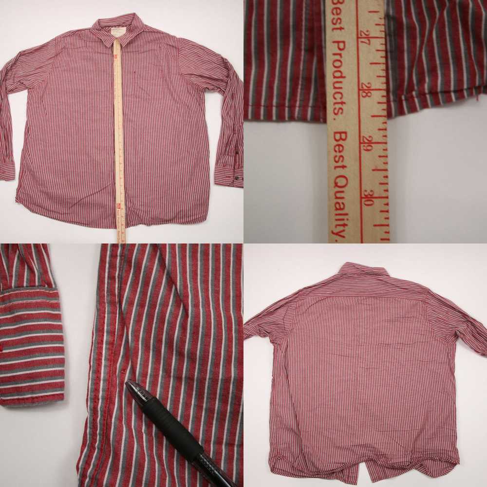 Wrangler Wrangler Shirt Adult 2XL Red & White Str… - image 4