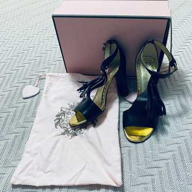Juicy Couture black tassel Erica heels - image 1