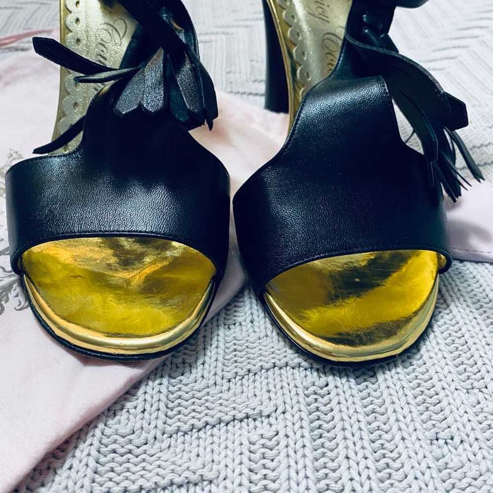 Juicy Couture black tassel Erica heels - image 4