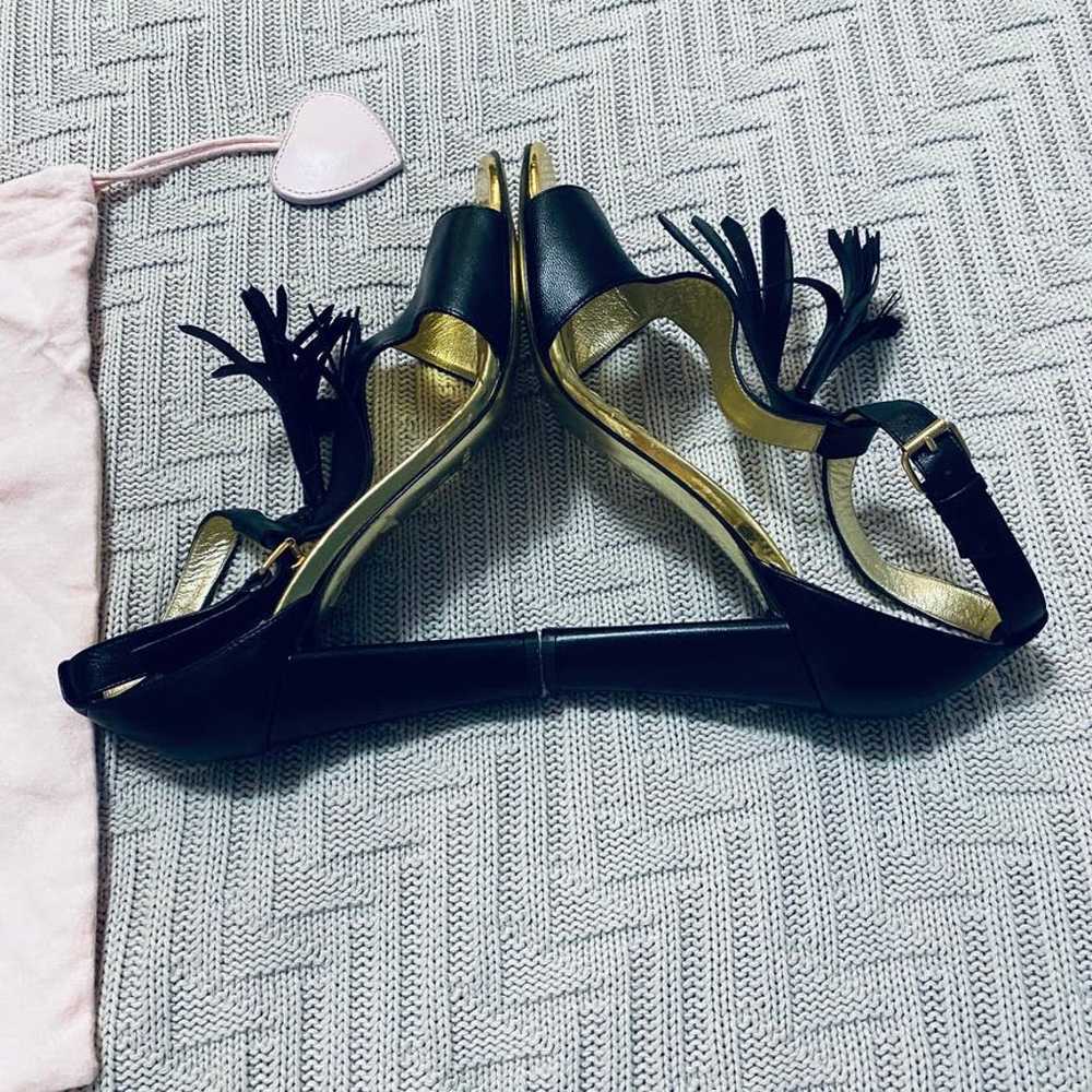 Juicy Couture black tassel Erica heels - image 7