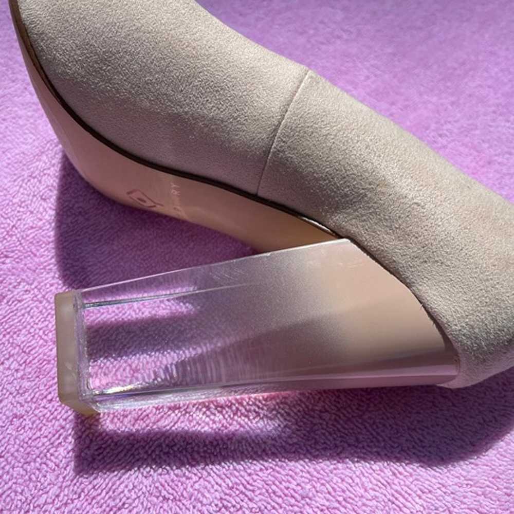 Katy Perry A.W. Lucite-Heel Pumps Heel Suede Size… - image 3