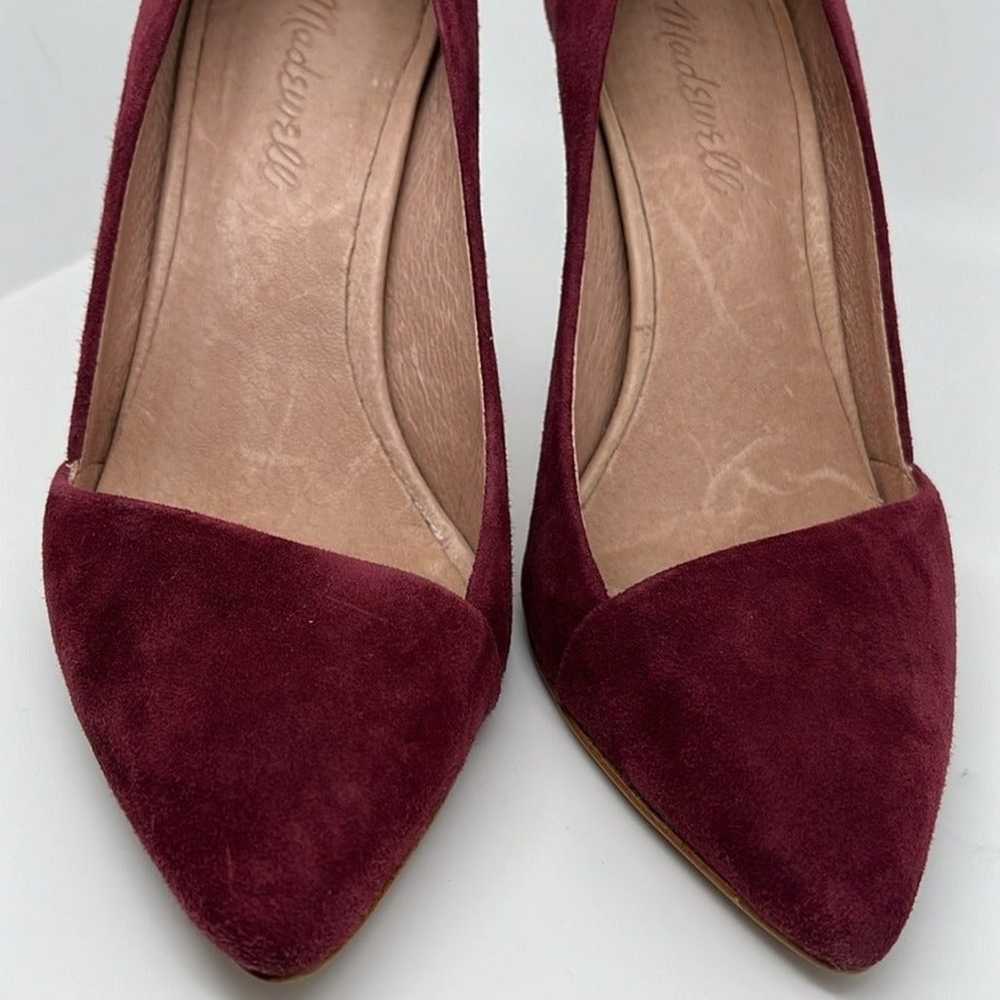 Madewell The Mira Suede Leather Heels in Plum Win… - image 4