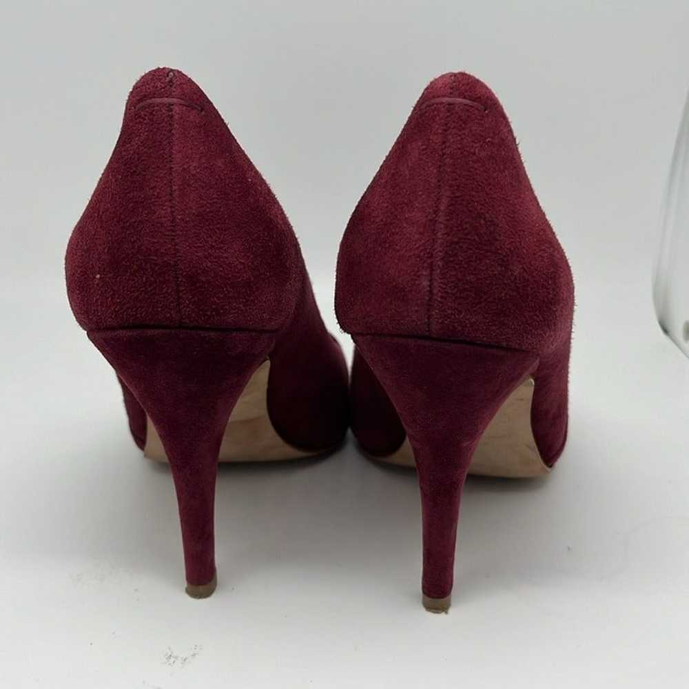 Madewell The Mira Suede Leather Heels in Plum Win… - image 8