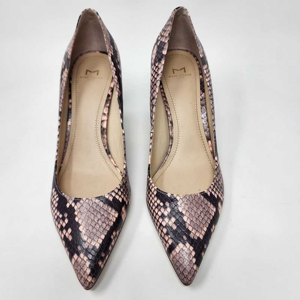 Marc Fisher Pumps Women 9M ZALA Pink Brown Snakes… - image 3