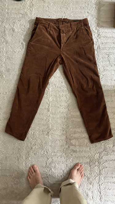 Incotex Slowear chestnut brown corduroy pants