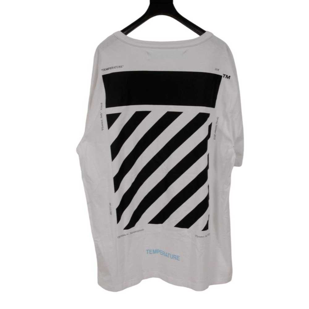Off-White T Shirt Temperature Diagonal White Black - image 1