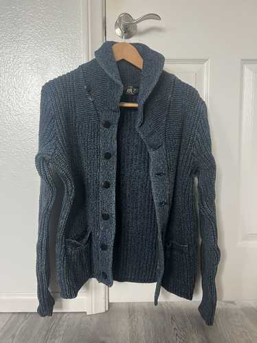 RRL Ralph Lauren RRL Indigo Shawl Collar Cardigan