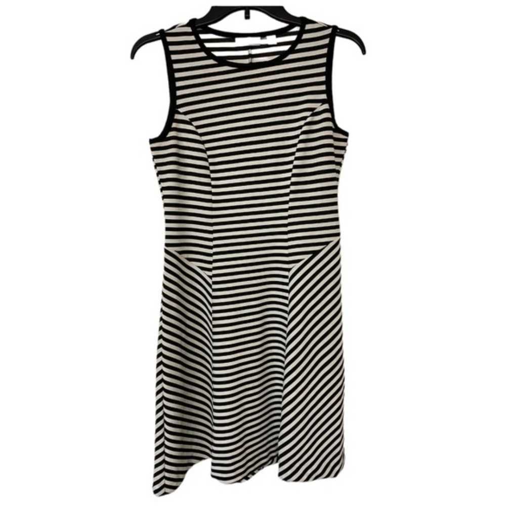 NY&CO Black & White Stripe Dress-Size XS - image 1
