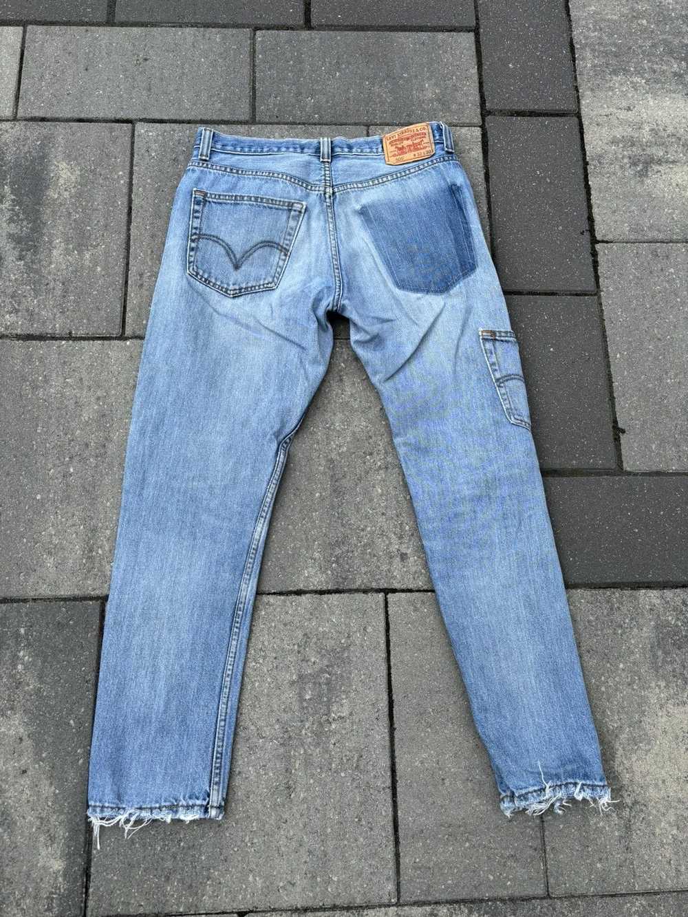 Levi's × Vintage Levis 505 custom side patch jeans - image 2