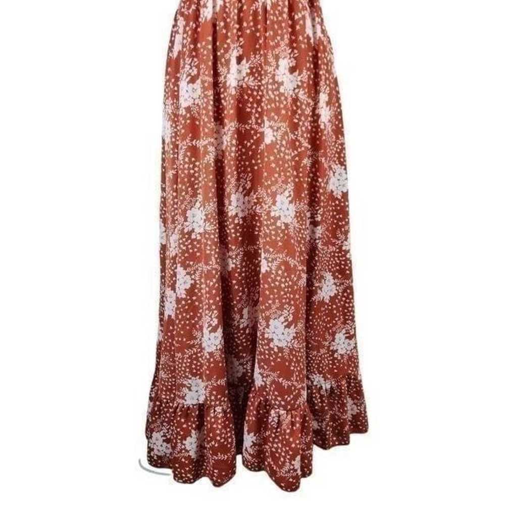 NWOT Simplee Floral Midi Frill Boho Dress Small - image 7