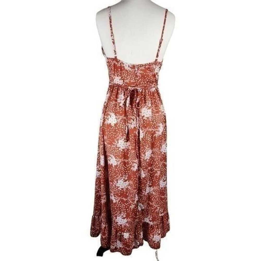 NWOT Simplee Floral Midi Frill Boho Dress Small - image 8