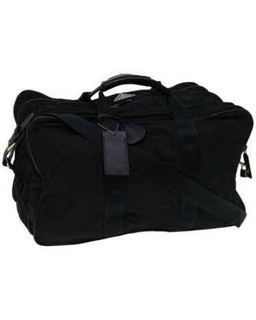 Prada Black Durable Nylon Travel Bag with Spacious