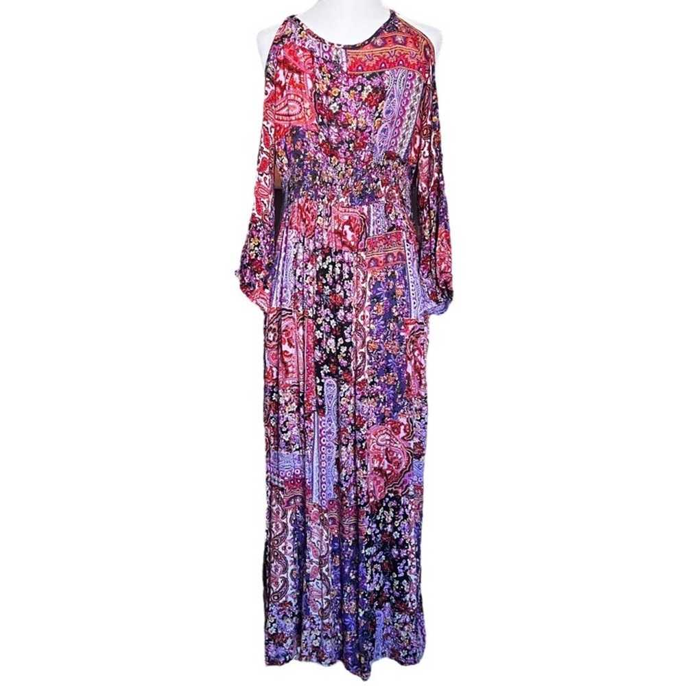 Raga Paisley Floral Maxi Dress Size M - image 2