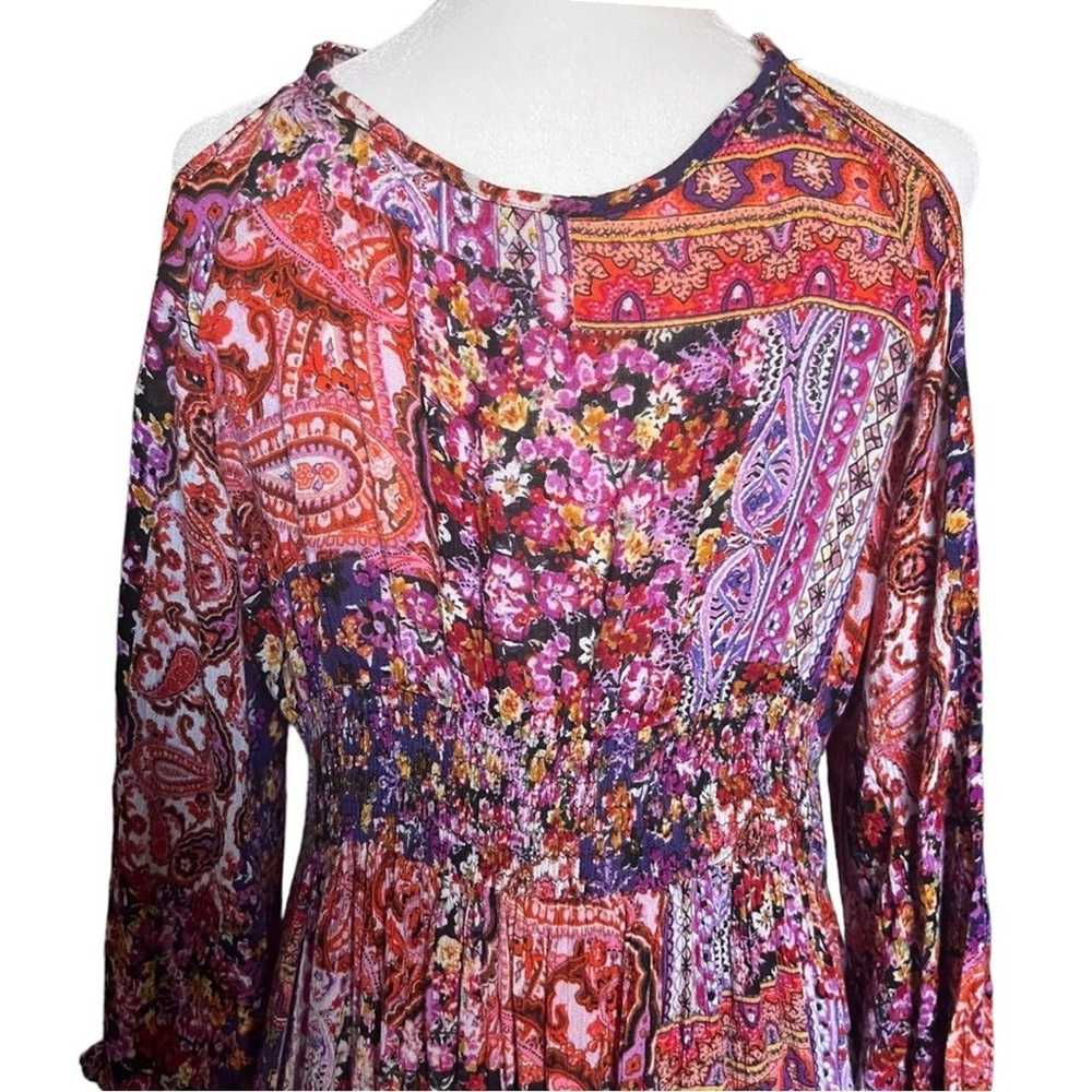 Raga Paisley Floral Maxi Dress Size M - image 4