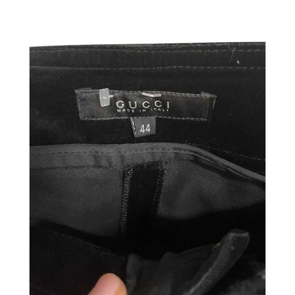 Gucci Velvet straight pants - image 3