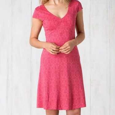 Toad&Co XL Rosemarie Dress Pink Floral Patterned … - image 1
