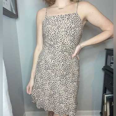Abercrombie and Fitch Square neck mini cheetah dr… - image 1