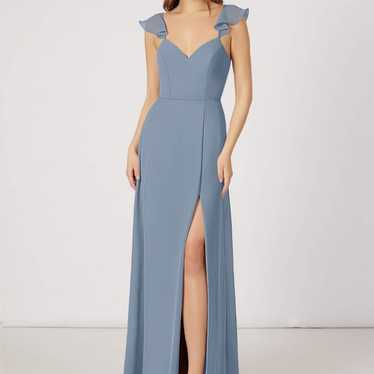 Azazie dusty blue dress