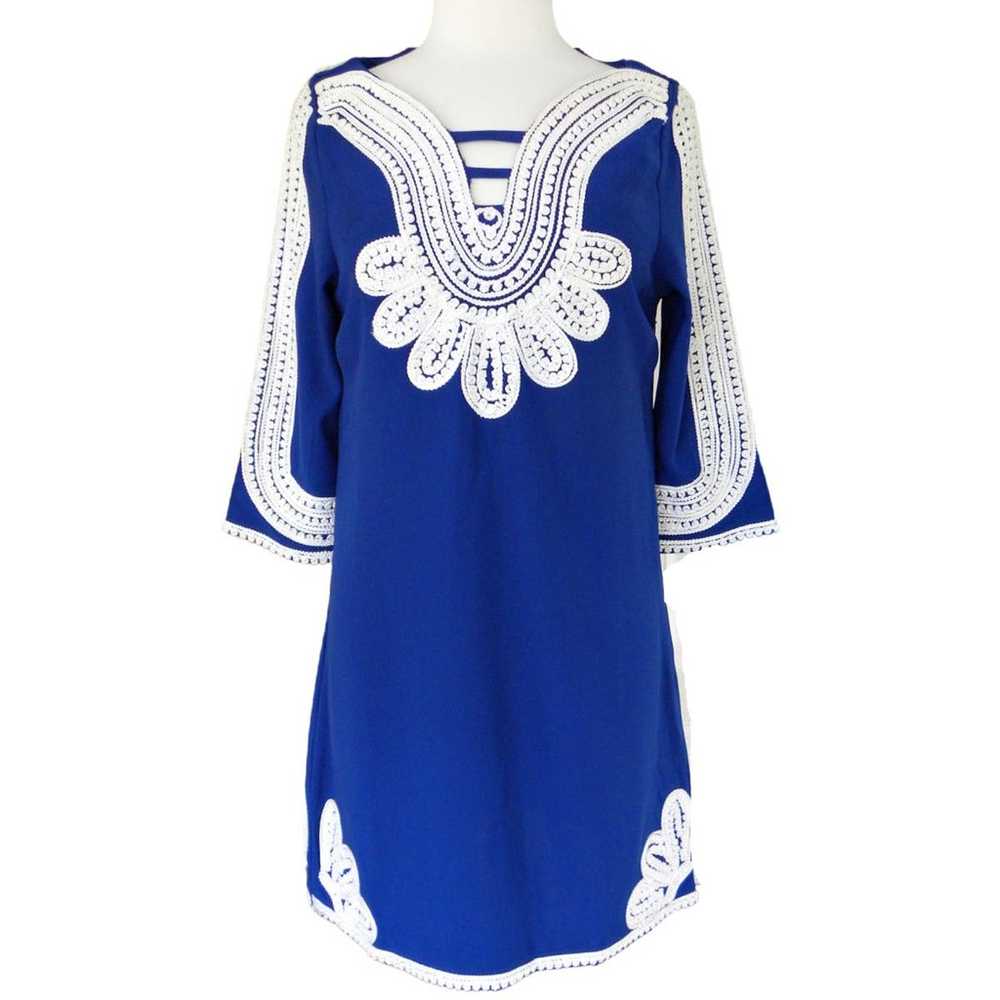 Camilla Tree Royal Blue Embroidered Tunic Dress 3… - image 1