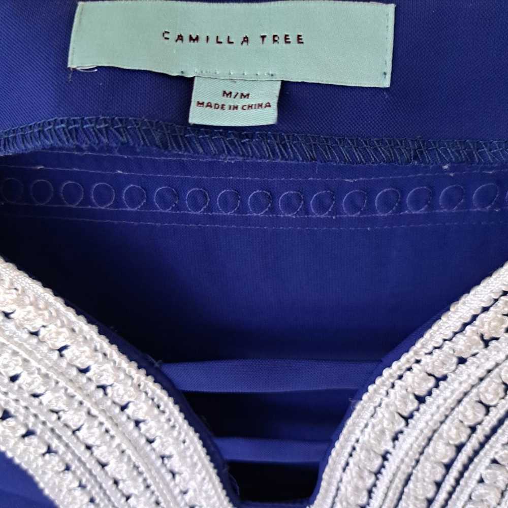 Camilla Tree Royal Blue Embroidered Tunic Dress 3… - image 5