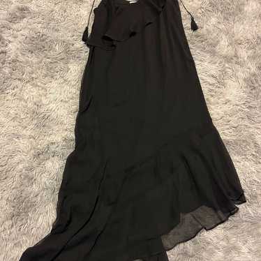 Xhilaration Long Black Maxi String Dress