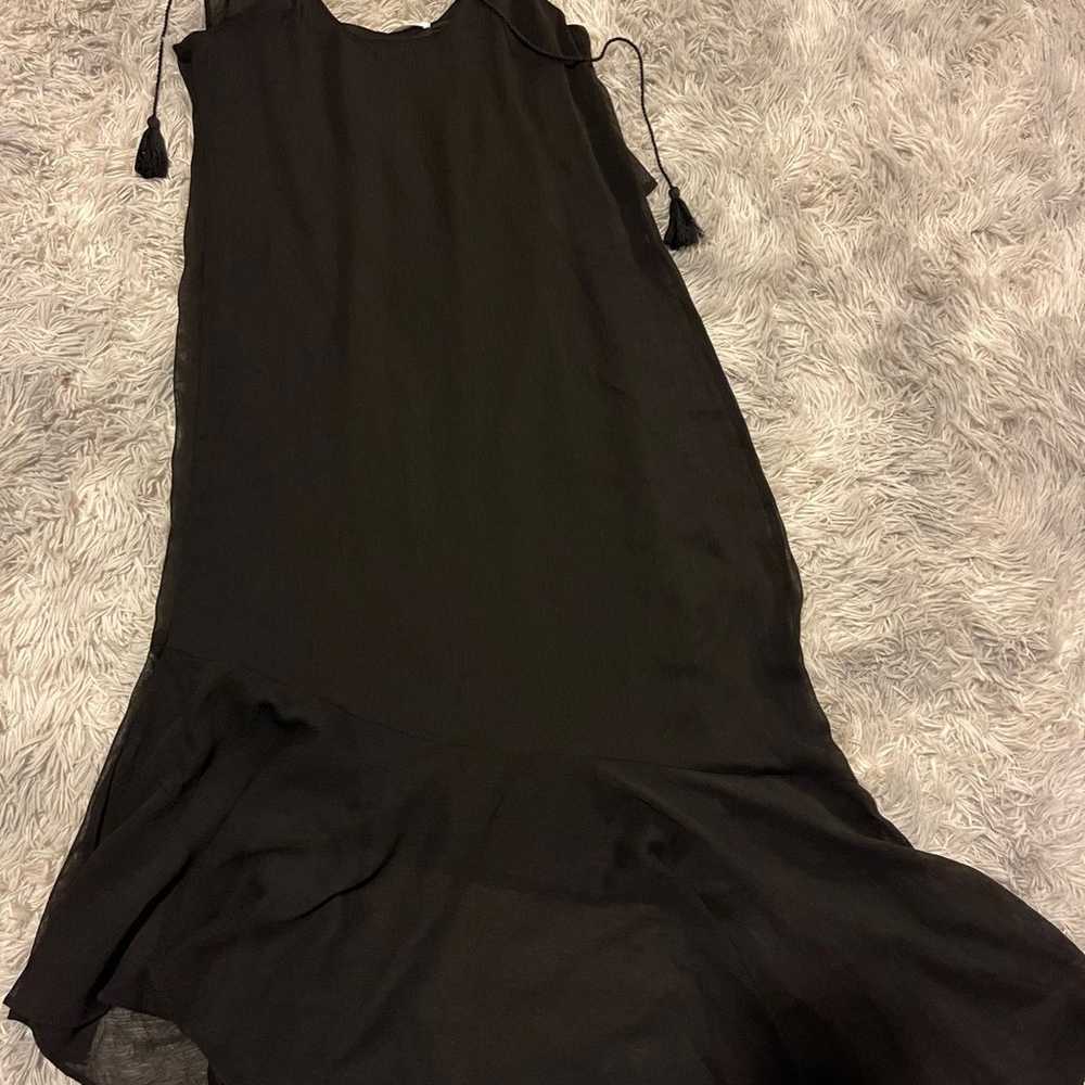 Xhilaration Long Black Maxi String Dress - image 7